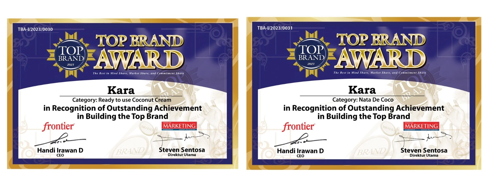 TOP BRAND AWARD 2023